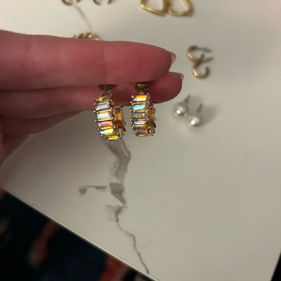 Gold Hoops & Pearl Earring Bundle - Picture 6 of 6